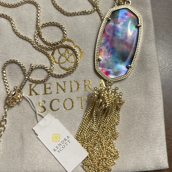 Kendra Scott Tie Dye Illusion Rayne 💙💜💗 - Picture 3 of 5